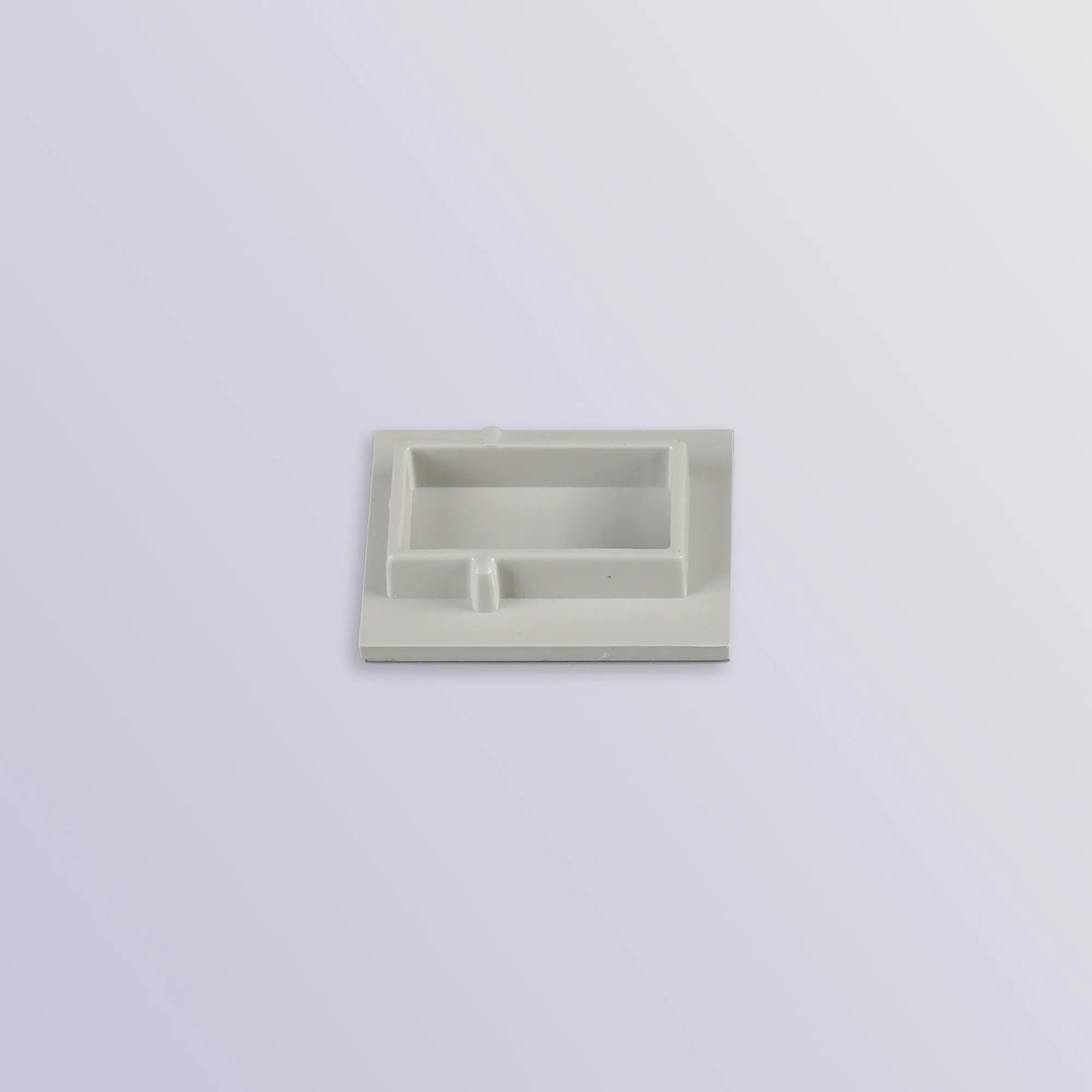 Tiras 21.3mm x 26mm Grey Floor Profile End Cap Without Hole (1pc) for M8064 M8066  Mantra Fusion Tiras LED Profile